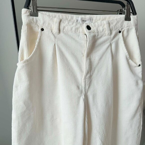 MANGO   Cream  Jeans | High Waist Loose Fit Size 8 pre lowed - Picture 2 of 8